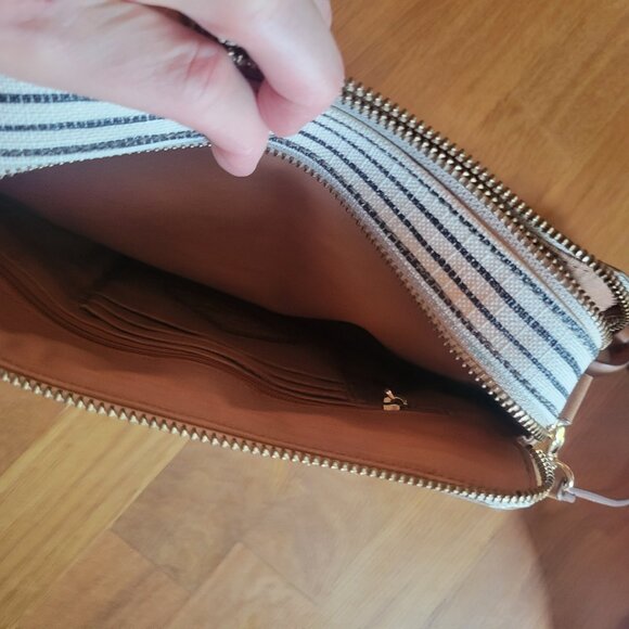 Fossil crossbody bag beige and black with than - Picture 5 of 6